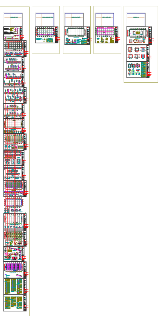 Bản vẽ nhà xưởng thép tiền chế 18x48m – Kiến trúc, kết cấu file CAD – ảnh xem trước 4