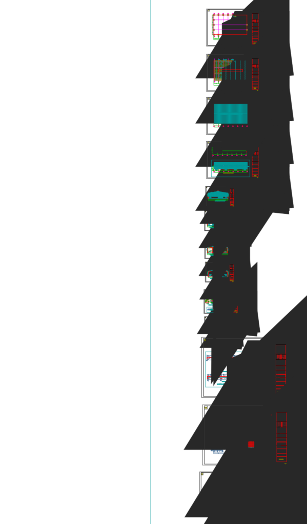 Bản vẽ nhà xưởng thép tiền chế 25x42m hoàn thiện – Kiến trúc, kết cấu file CAD – ảnh xem trước 2