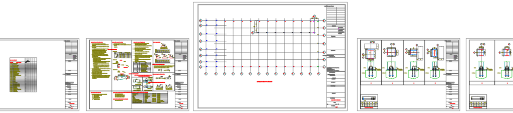 Bản vẽ nhà xưởng thép tiền chế 38x92m chi tiết kết cấu – Kiến trúc – ảnh xem trước 3