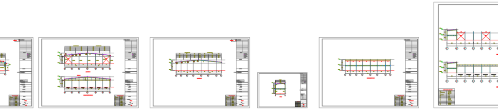 Bản vẽ nhà xưởng thép tiền chế 38x92m chi tiết kết cấu – Kiến trúc – ảnh xem trước 7