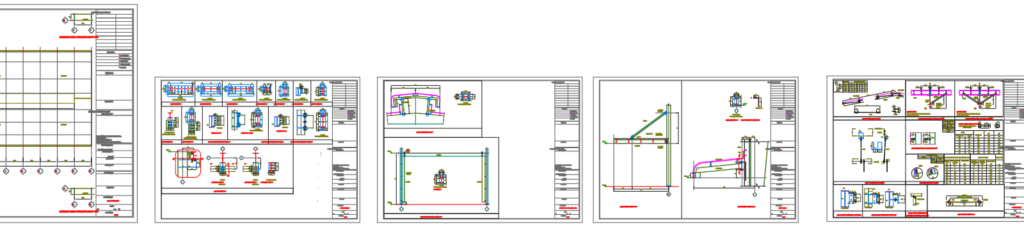 Bản vẽ nhà xưởng thép tiền chế 38x92m – Kiến trúc, kết cấu file CAD – ảnh xem trước 9