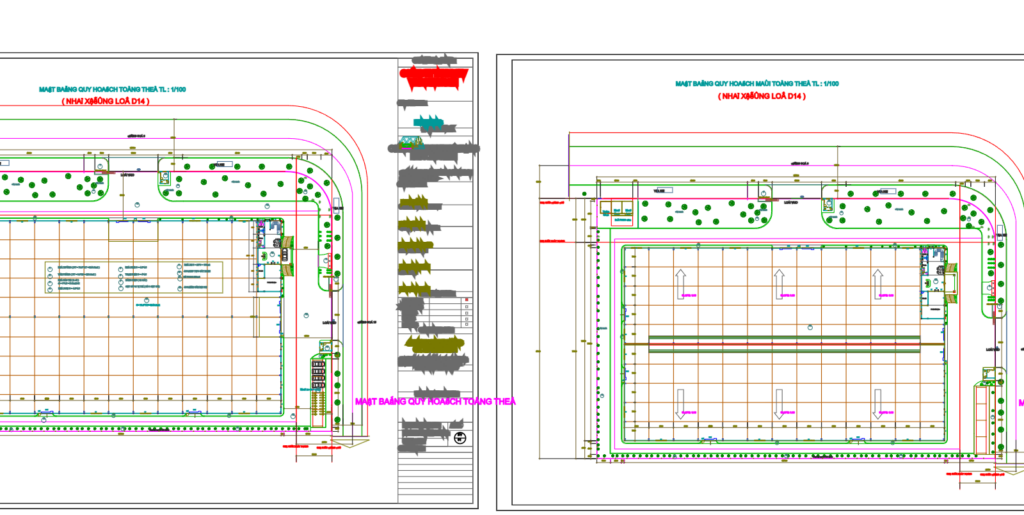 Bản vẽ nhà xưởng thép tiền chế 70x117m – Kiến trúc, kết cấu file CAD – ảnh xem trước 6