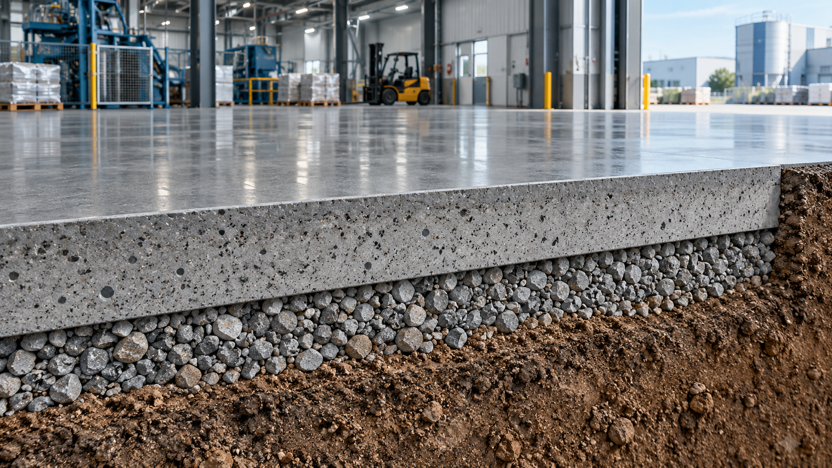 Cấu tạo nền nhà xưởng công nghiệp: vai trò từng lớp và cách phối hợp thiết kế – phối cảnh minh họa ý tưởng