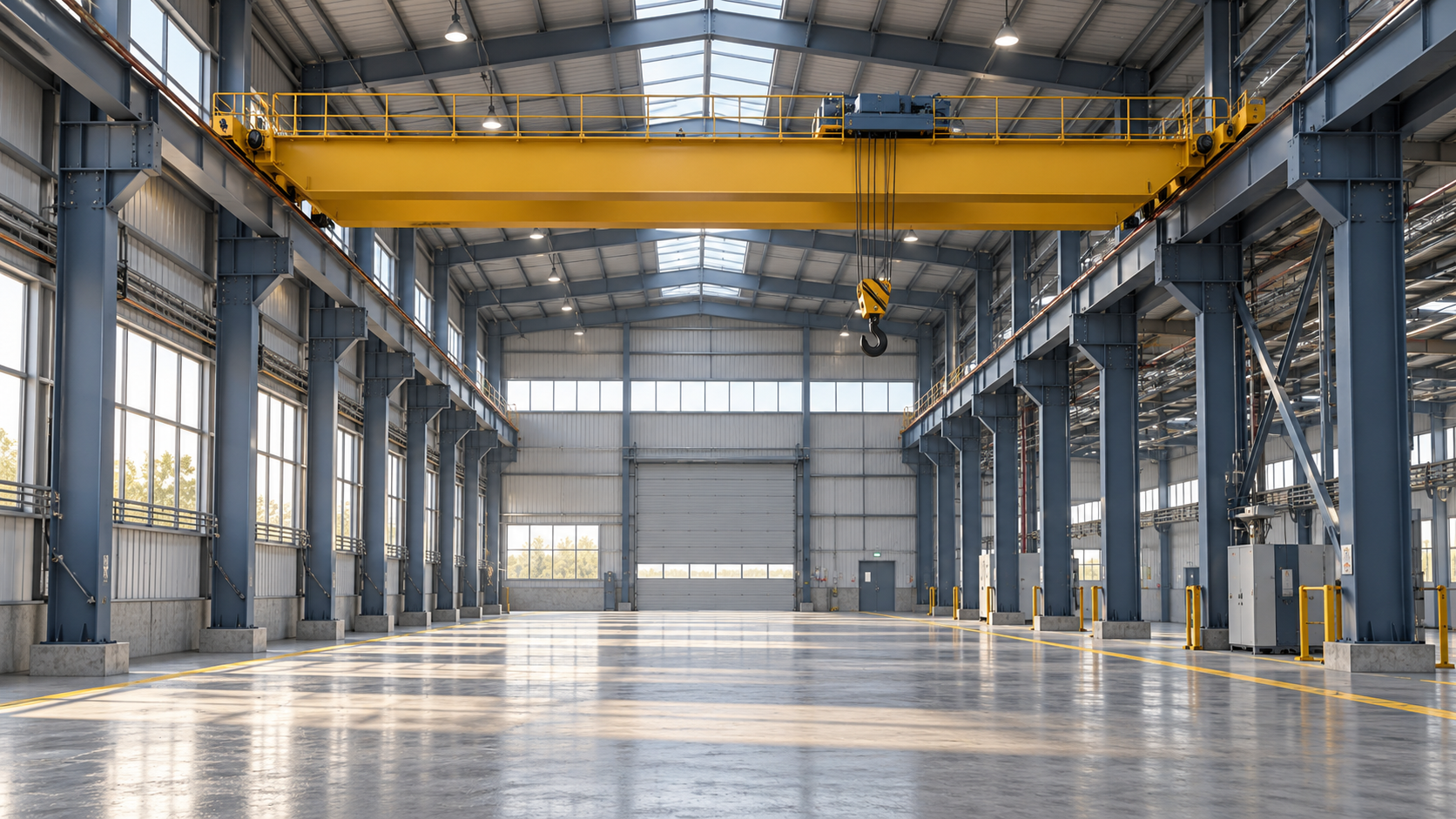Nhà xưởng có cầu trục: những thông tin phải chốt trước khi thiết kế – phối cảnh minh họa ý tưởng