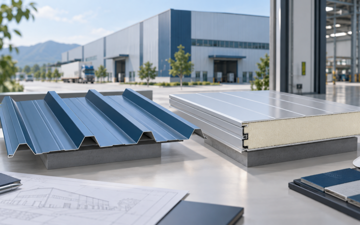 Tôn mái hay panel cách nhiệt cho nhà xưởng? So sánh theo yêu cầu khai thác – phối cảnh minh họa ý tưởng