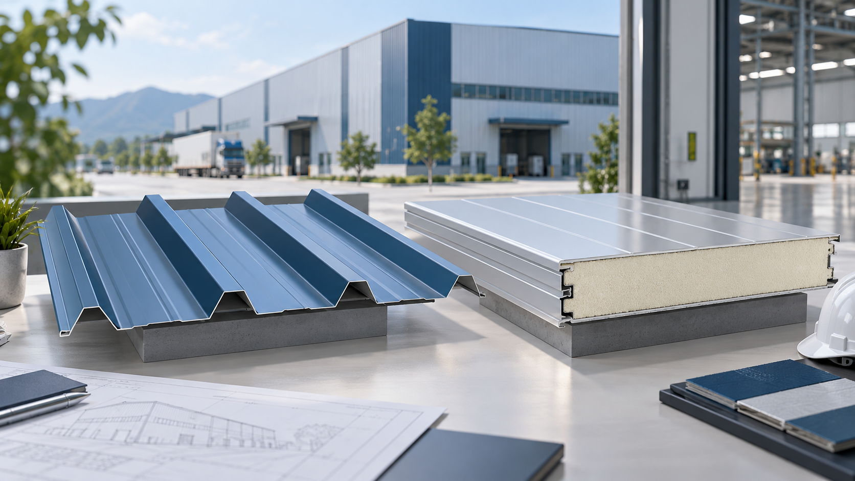 Tôn mái hay panel cách nhiệt cho nhà xưởng? So sánh theo yêu cầu khai thác – phối cảnh minh họa ý tưởng
